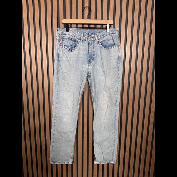 Levis 514 Jeans 34 x 32 Mens Blue Straight Fit Denim Stretch - Picture 1 of 11